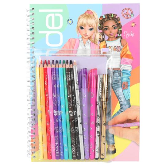 Album à colorier avec set crayons
