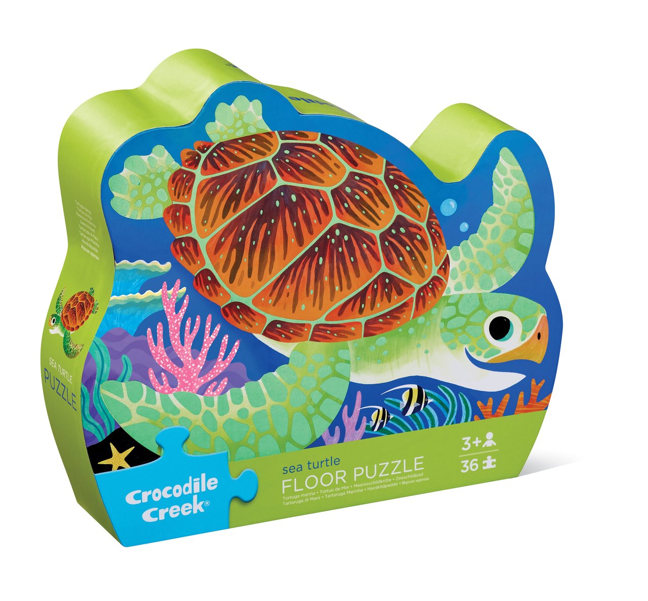 Puzzle 12 pièces - Tortue de mer - CROCODILE CREEK
