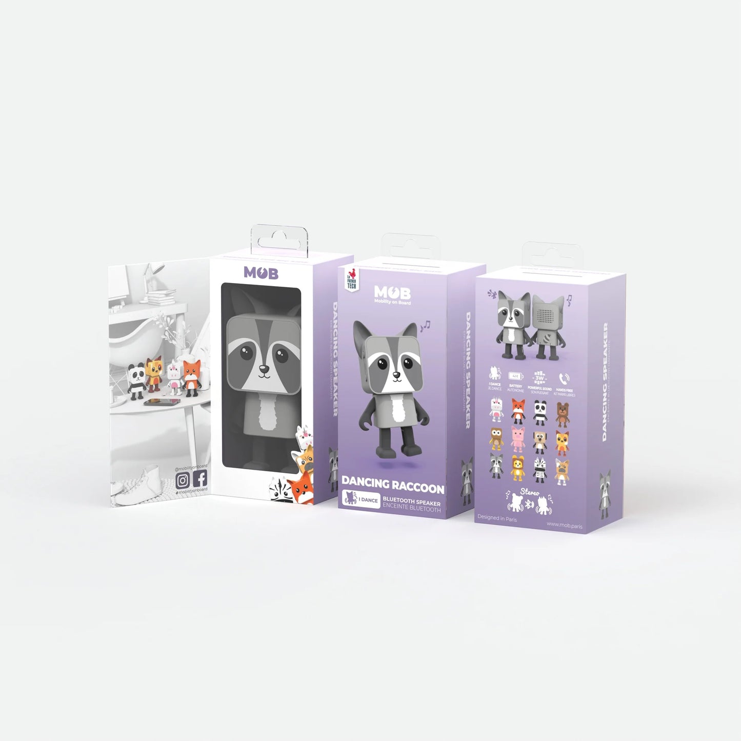 Enceinte - Raton laveur animal dansant