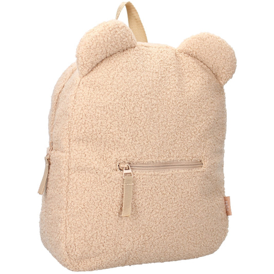 Sac à dos enfant - ourson bouclette beige