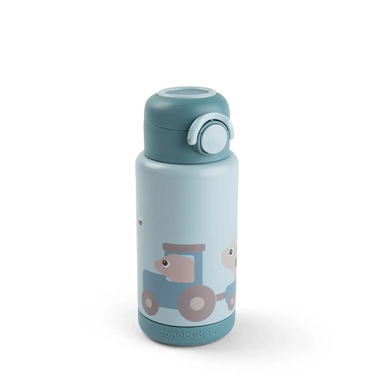 Gourde inox Tiny farm Bleu 340 ml