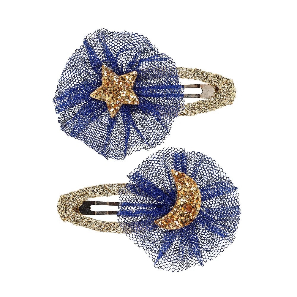 Pinces à cheveux Aura bleues