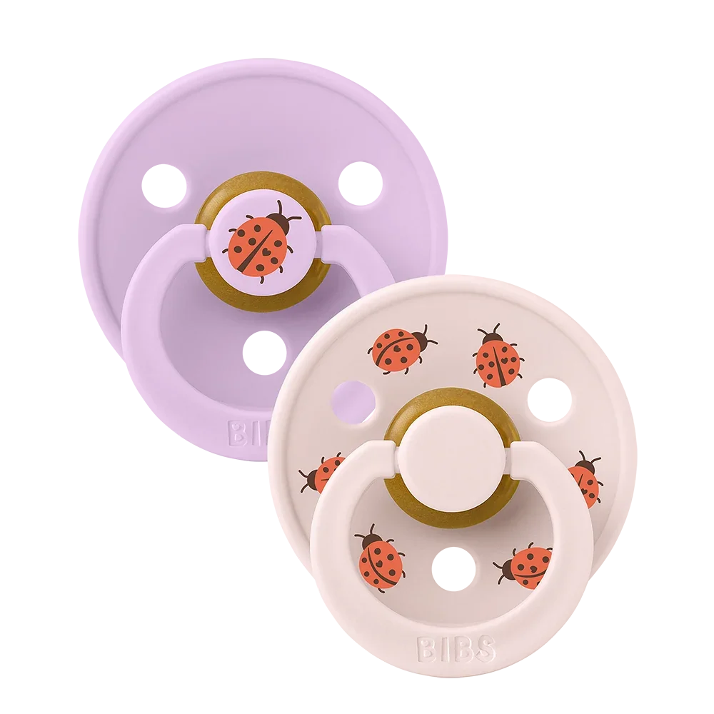 STUDIO Colour Tétines Pack de 2 coccinelles - Violet Sky/Petal