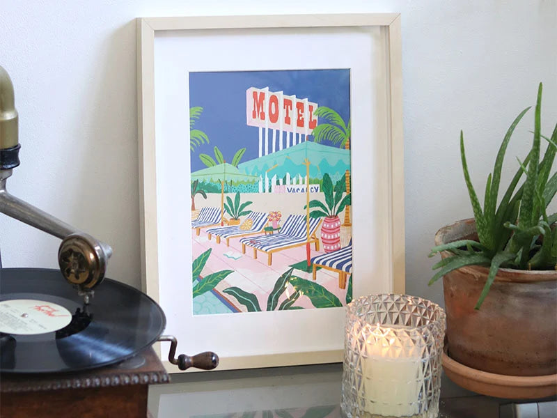 Coffret peinture au numéro - The Motel Pool par Jessica Smith