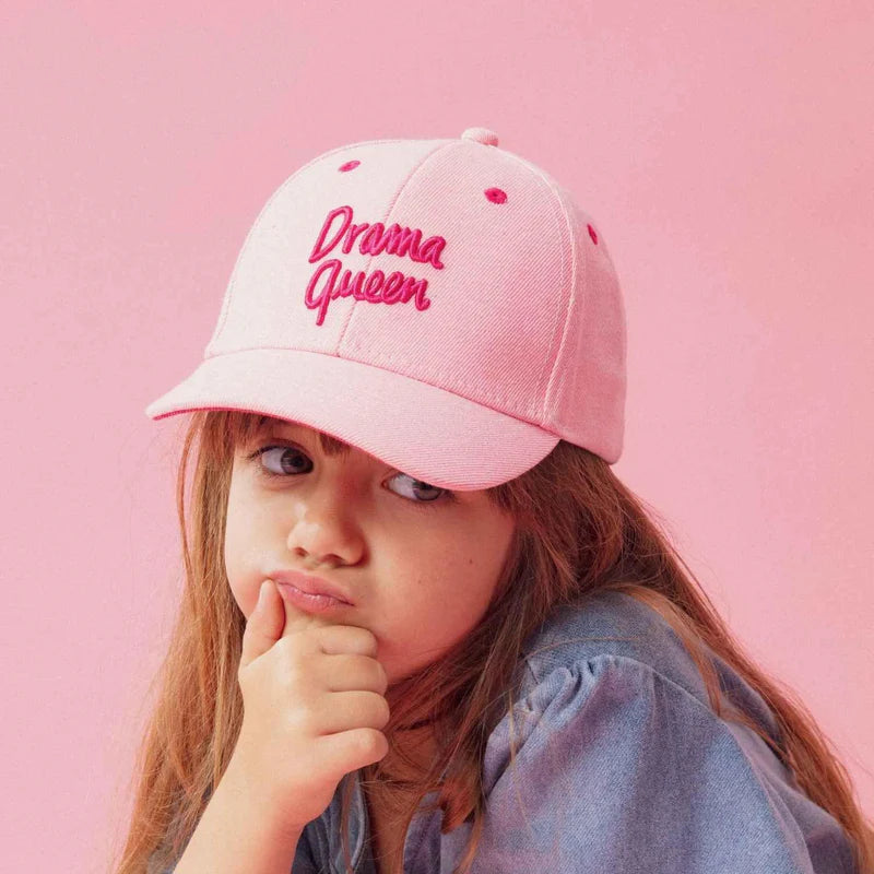 Casquette Drama Queen denim rose | Enfant - CHAMAYE