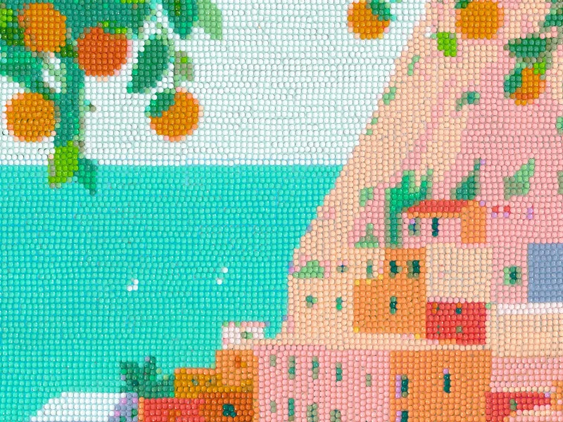 Coffret Petit Diamond - Diamond Painting Positano par Petra Lidze