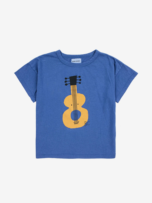 T-shirt guitare - Bleu
