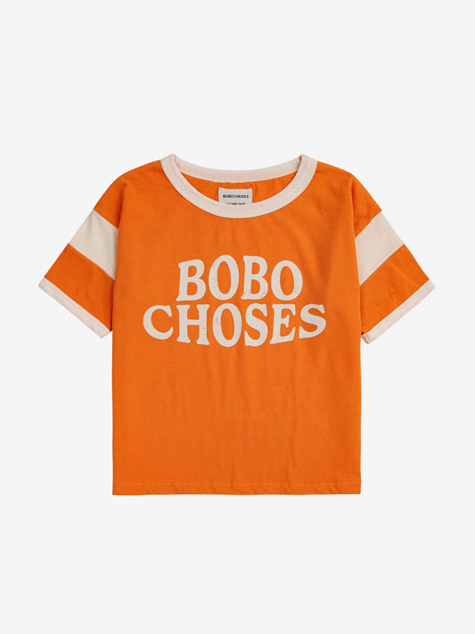 T-shirt Bobo choses manches à rayures - Orange