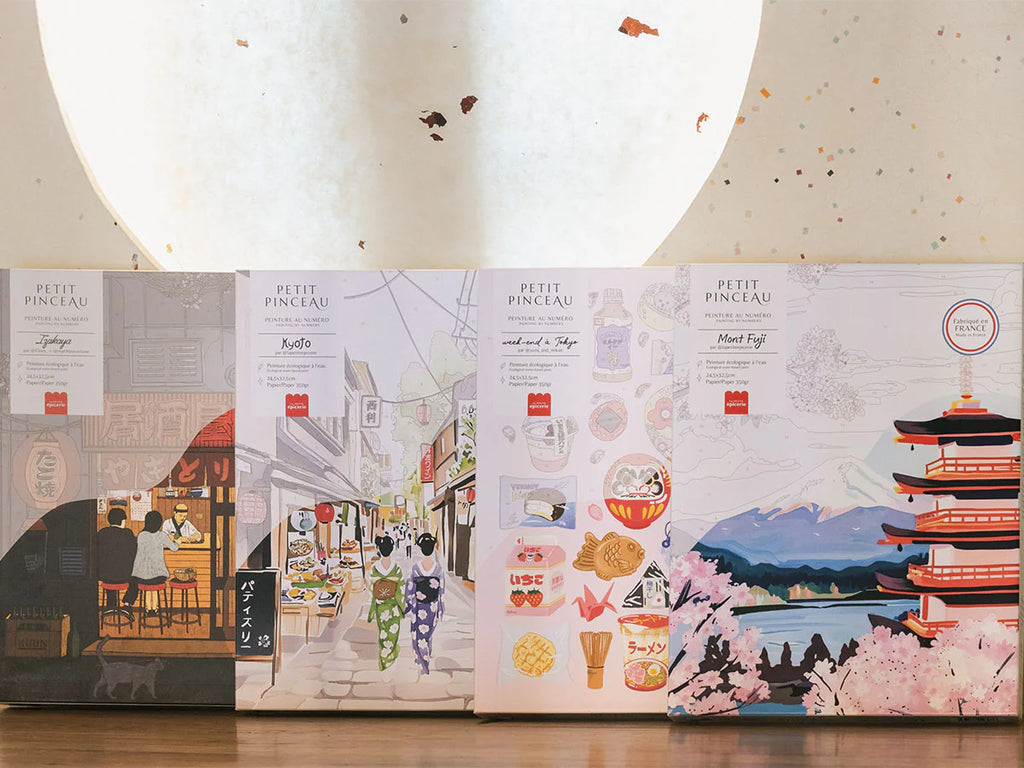 Coffret peinture au numéro - Petit Pinceau Week-end à Tokyo par Yuzu and Mikan