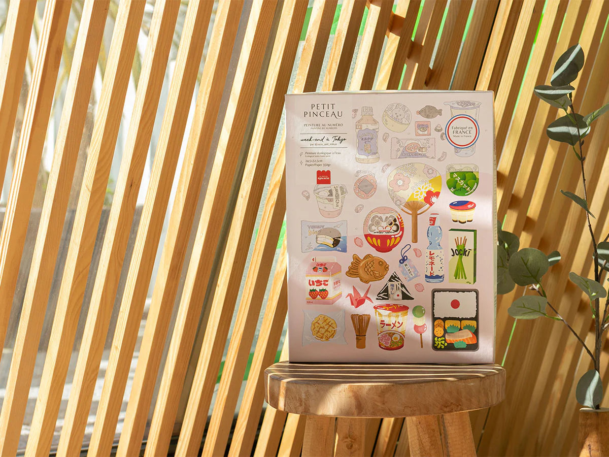 Coffret peinture au numéro - Petit Pinceau Week-end à Tokyo par Yuzu and Mikan