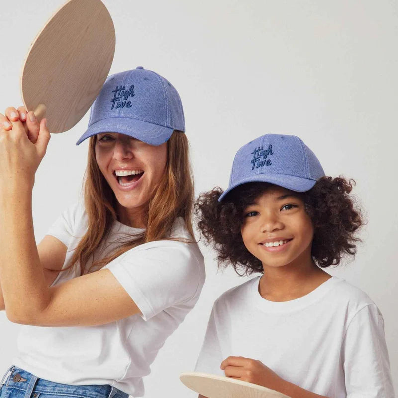 Casquette High Five denim bleu | Enfant