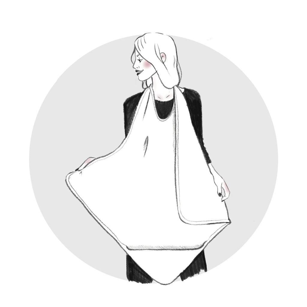 Cape de bain tablier biscuit