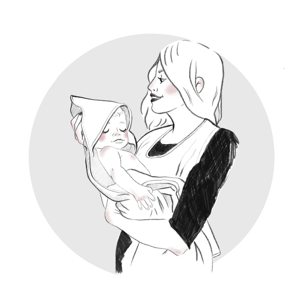 Cape de bain tablier biscuit