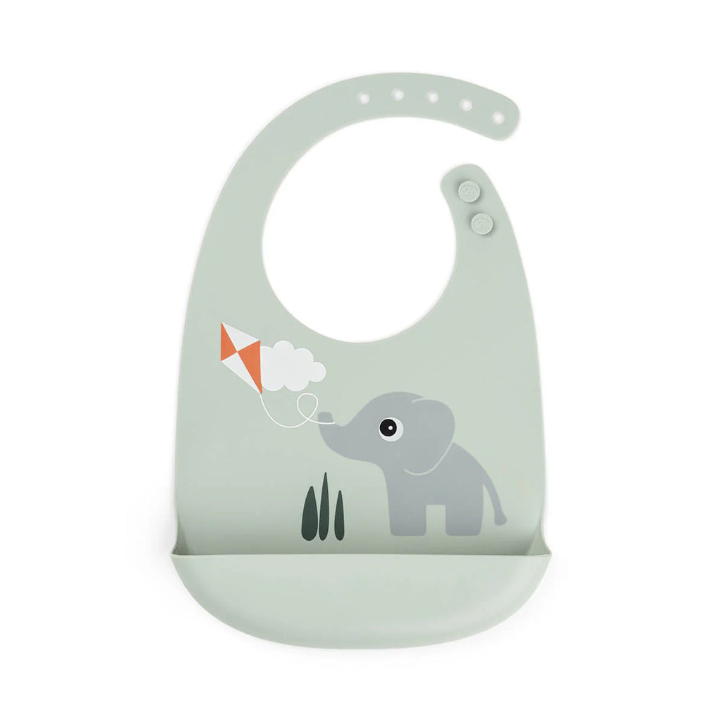 Bavoir silicone Playground Vert