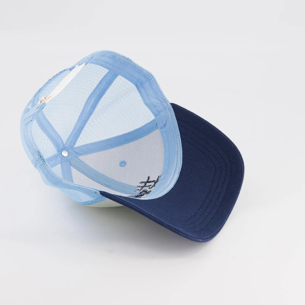 Casquette trucker High Five Bleue