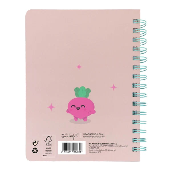Carnet A5 avec squishy betterave - Si vous le croyez vous le croyez