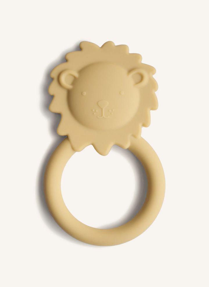 Mushie Anneau de dentition Lion | Jaune