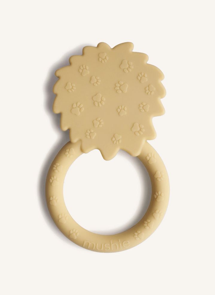 Mushie Anneau de dentition Lion | Jaune