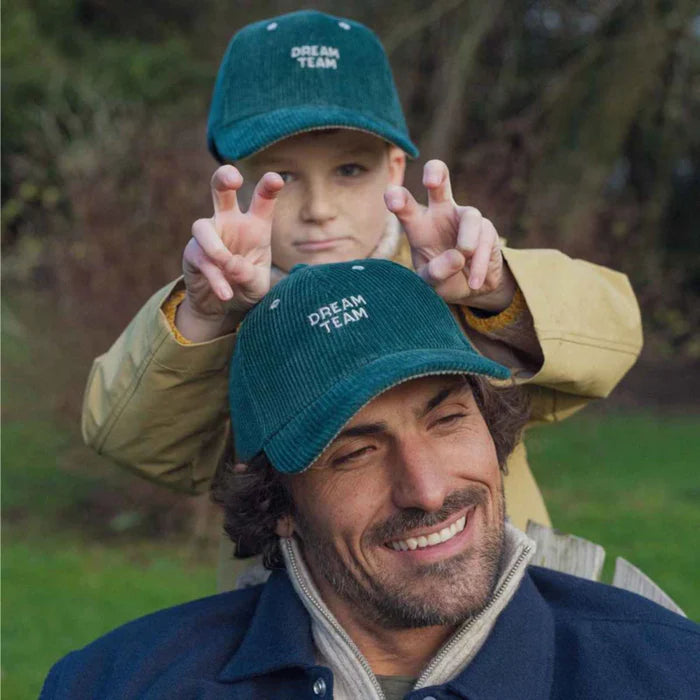 Casquette Velours Vert Dream Team | Enfant