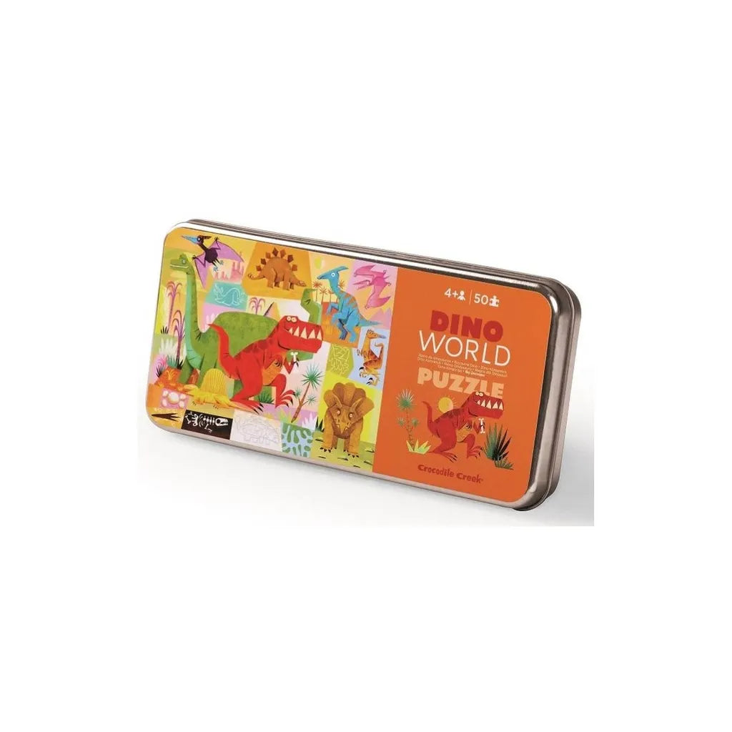 Puzzle Crocodile Creek en boîte Dino World - 50 pièces