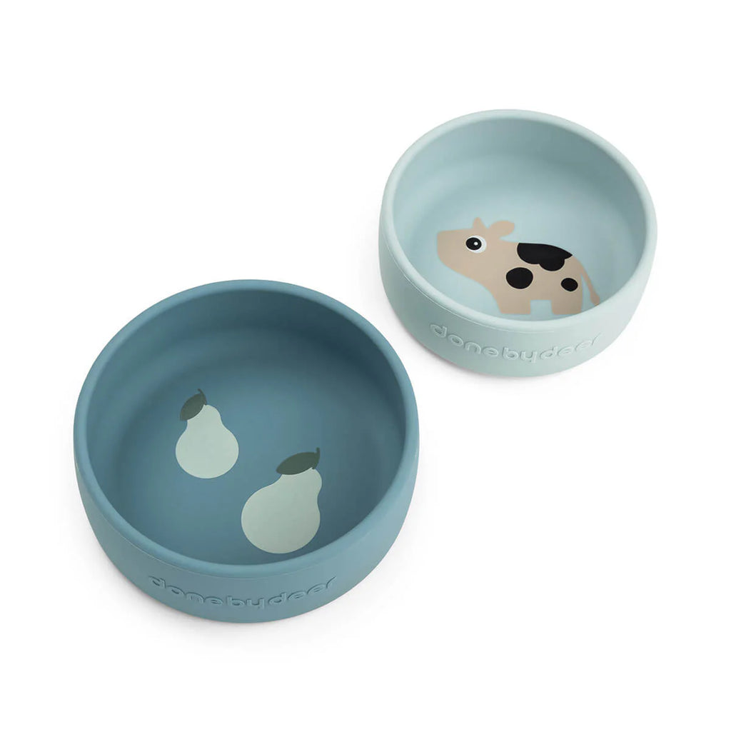 Bol silicone set de 2 Dotti Bleu