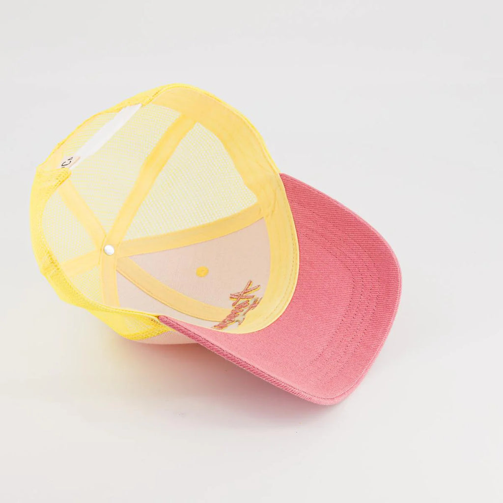 Casquette trucker Amour Fou Jaune