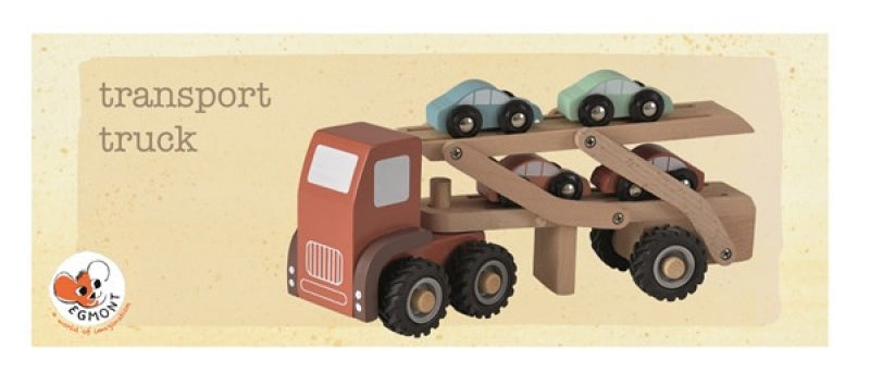 CAMION DE TRANSPORT POUR VOITURES EN BOIS