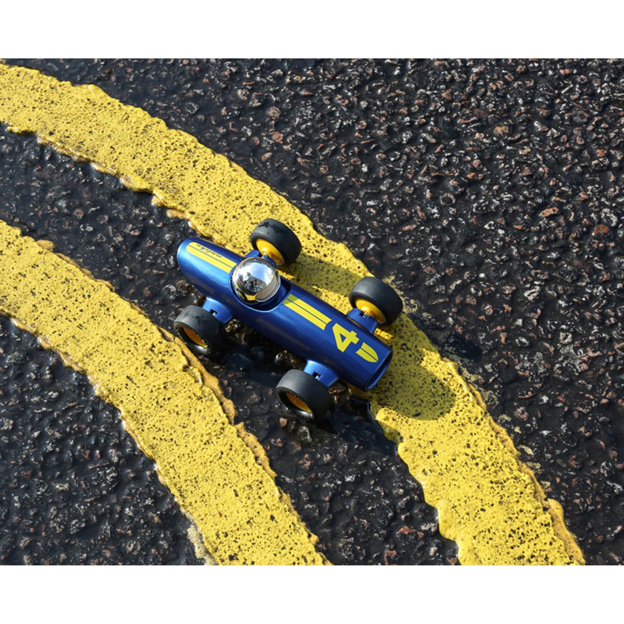 Playforever - Voiture Verve Malibu Lucas - Bleu/Jaune - L.16,5cm