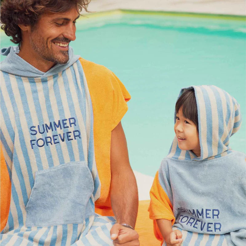 Poncho éponge Summer Forever Bleu