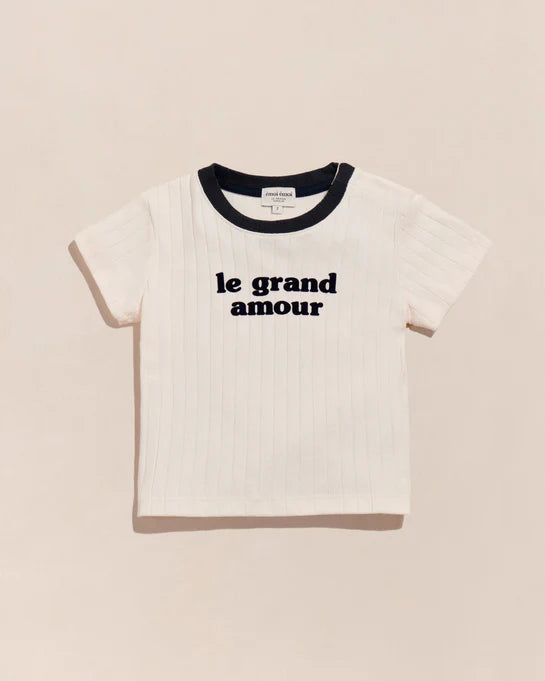 Le t-shirt - Le grand amour enfant en coton bio