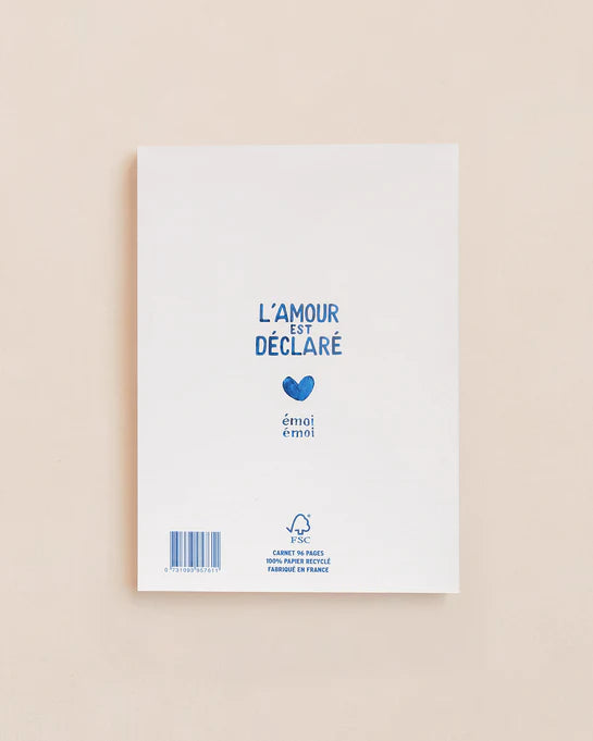 Le carnet Mama - cœurs bleus