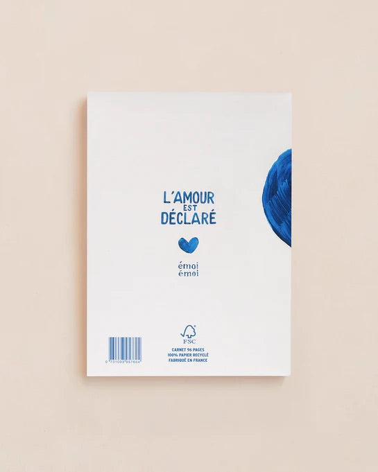 Le carnet Nounou adorée - cœurs bleus