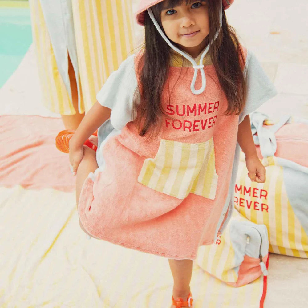Poncho éponge Summer Forever Rose