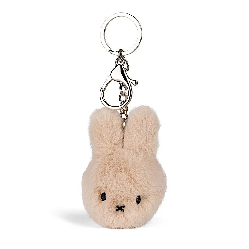 Porte clé miffy fuzzy - beige