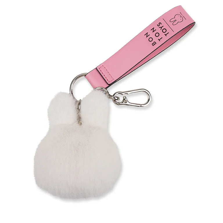 Charm pour sac/ porte clés Miffy Fuzzy - Ecru