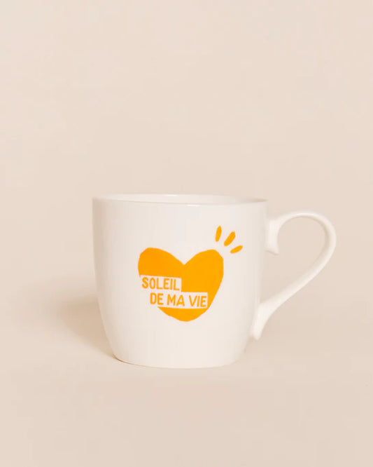 Le mug Soleil de ma vie - jaune