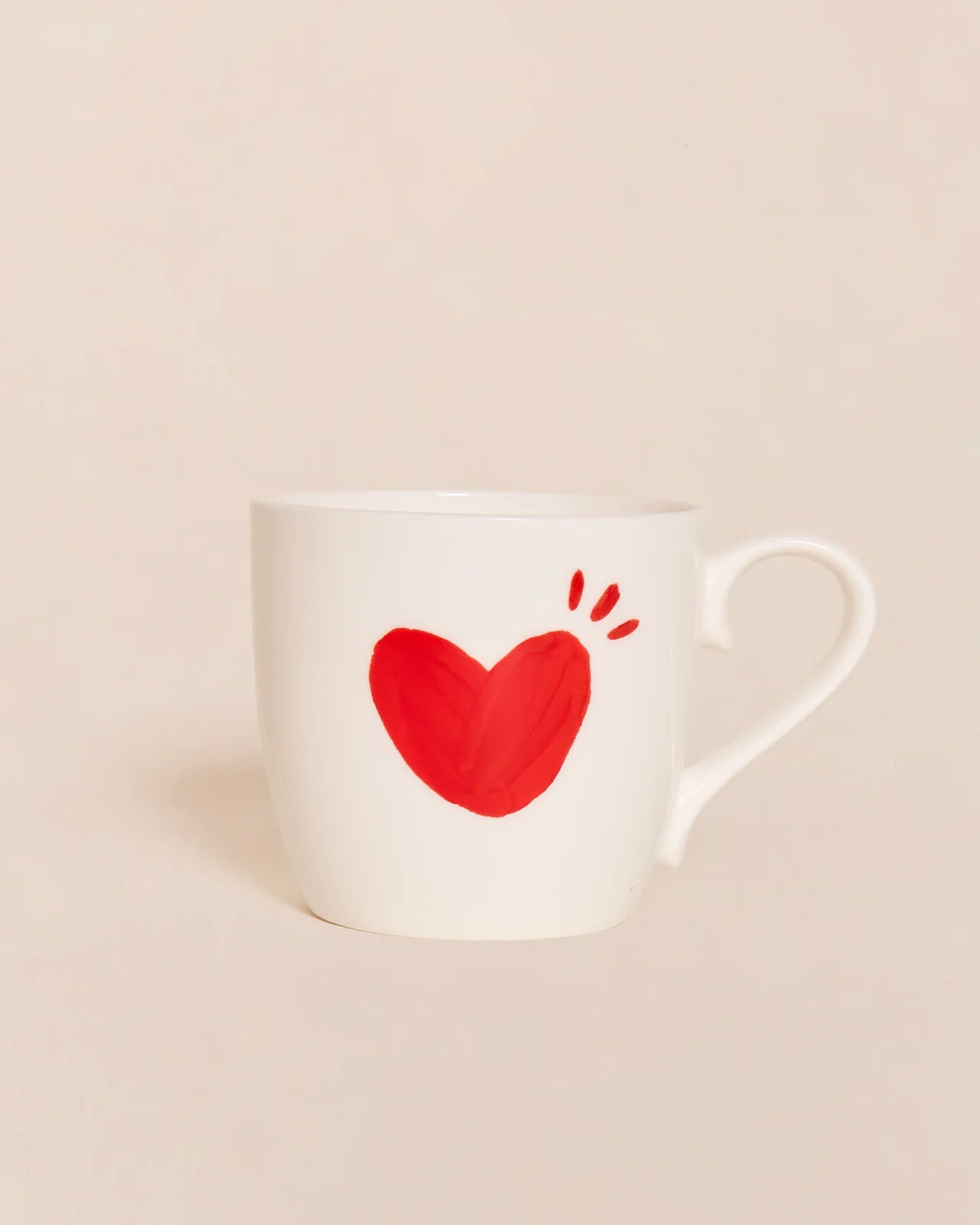 Le mug coeur - rouge