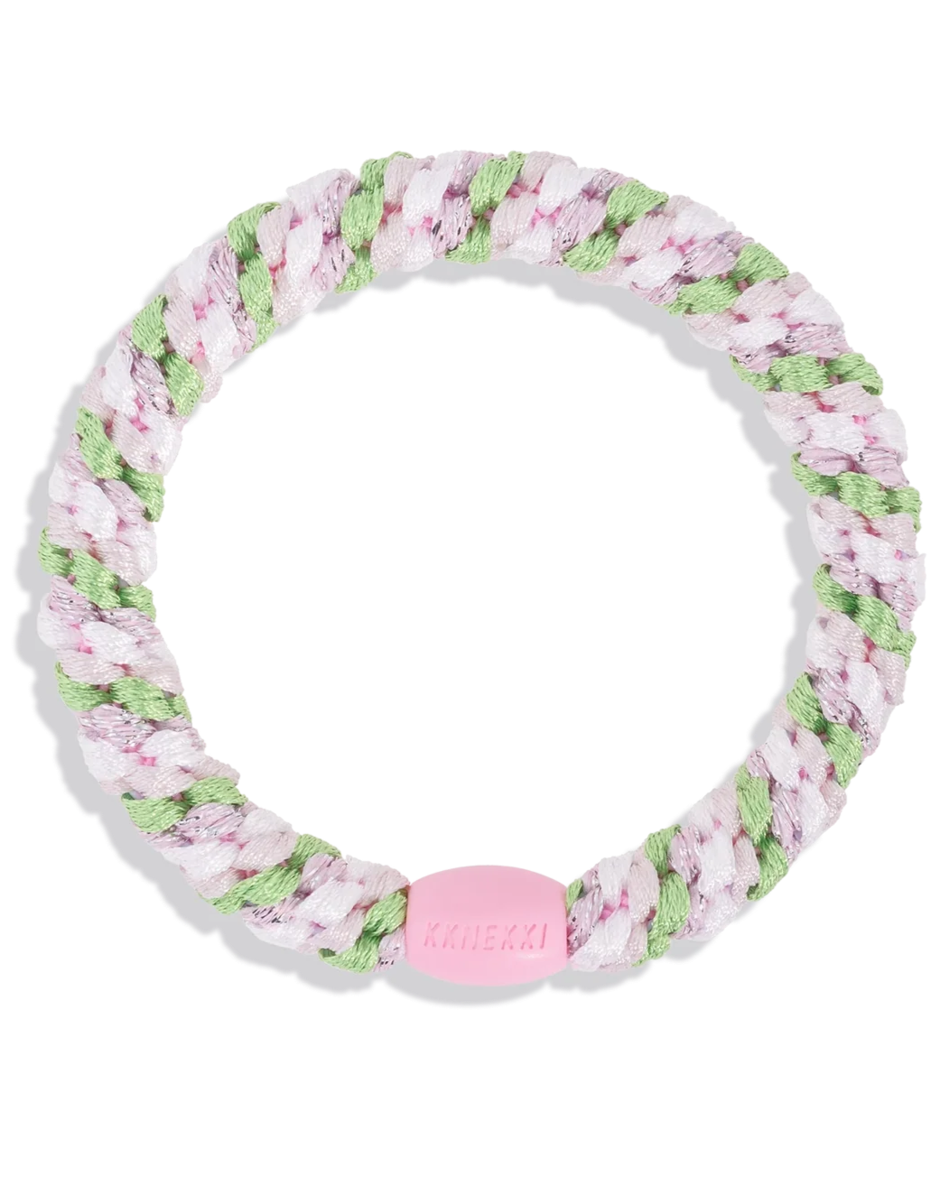 Élastiques à cheveux - MÉLANGE VERT HERBE ROSE PAILLETTES