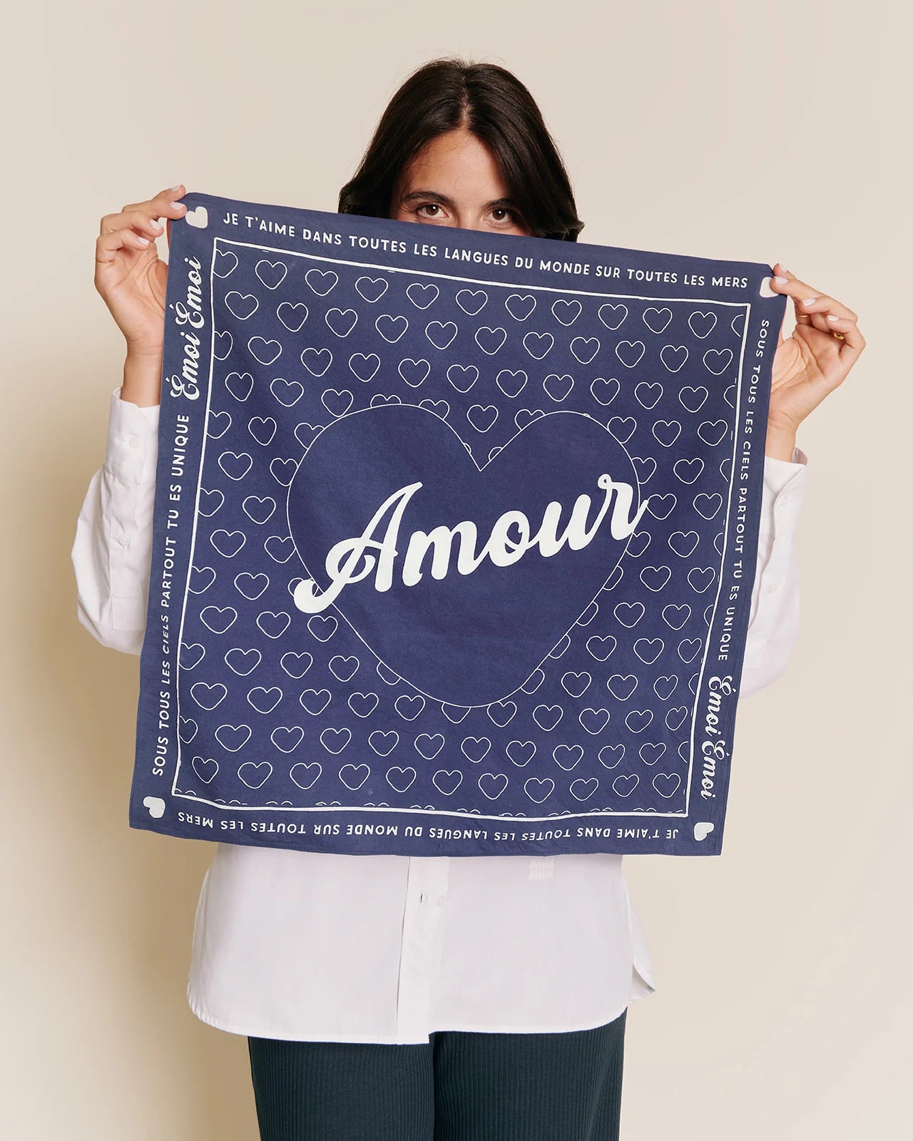 Le bandana mon Amour - charbon