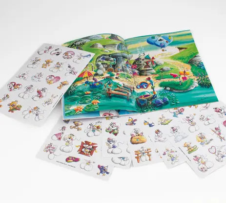 Cahier avec stickers repositionnables A5 Diddl