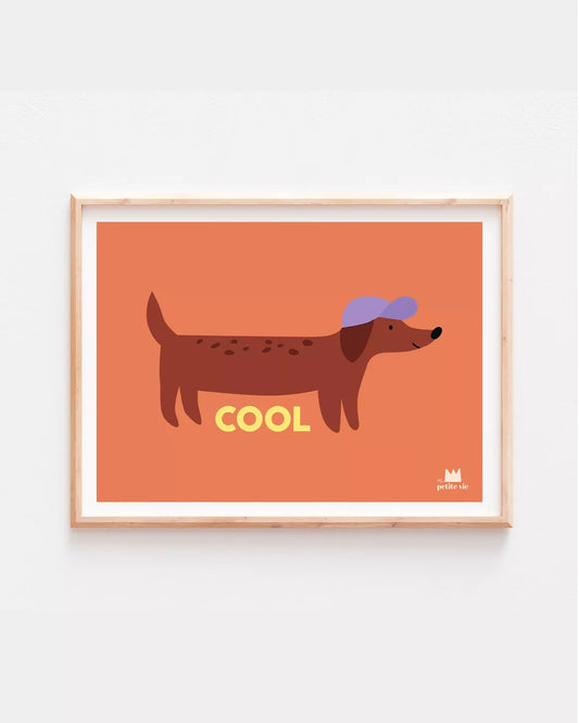 Affiche - décoration enfant - cool chien