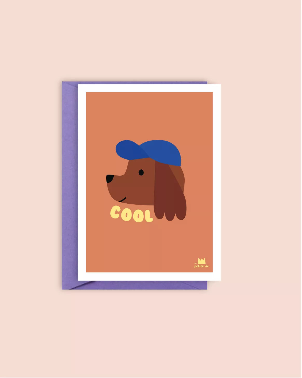 Carte enfant - cool chien