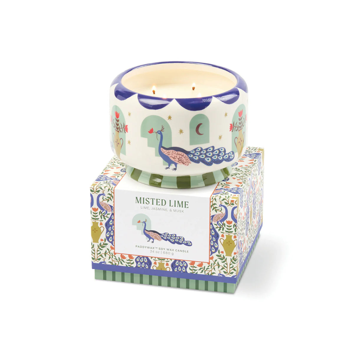 Bougie parfumée A Dopo Peacock - Misted Lime XL