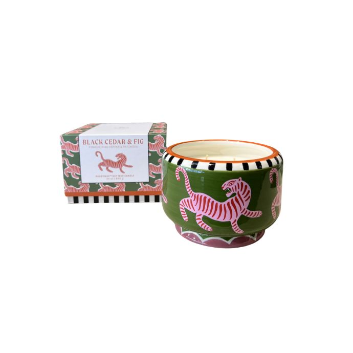 Bougie parfumée A Dopo Tiger - Black Cedar & Fig XL