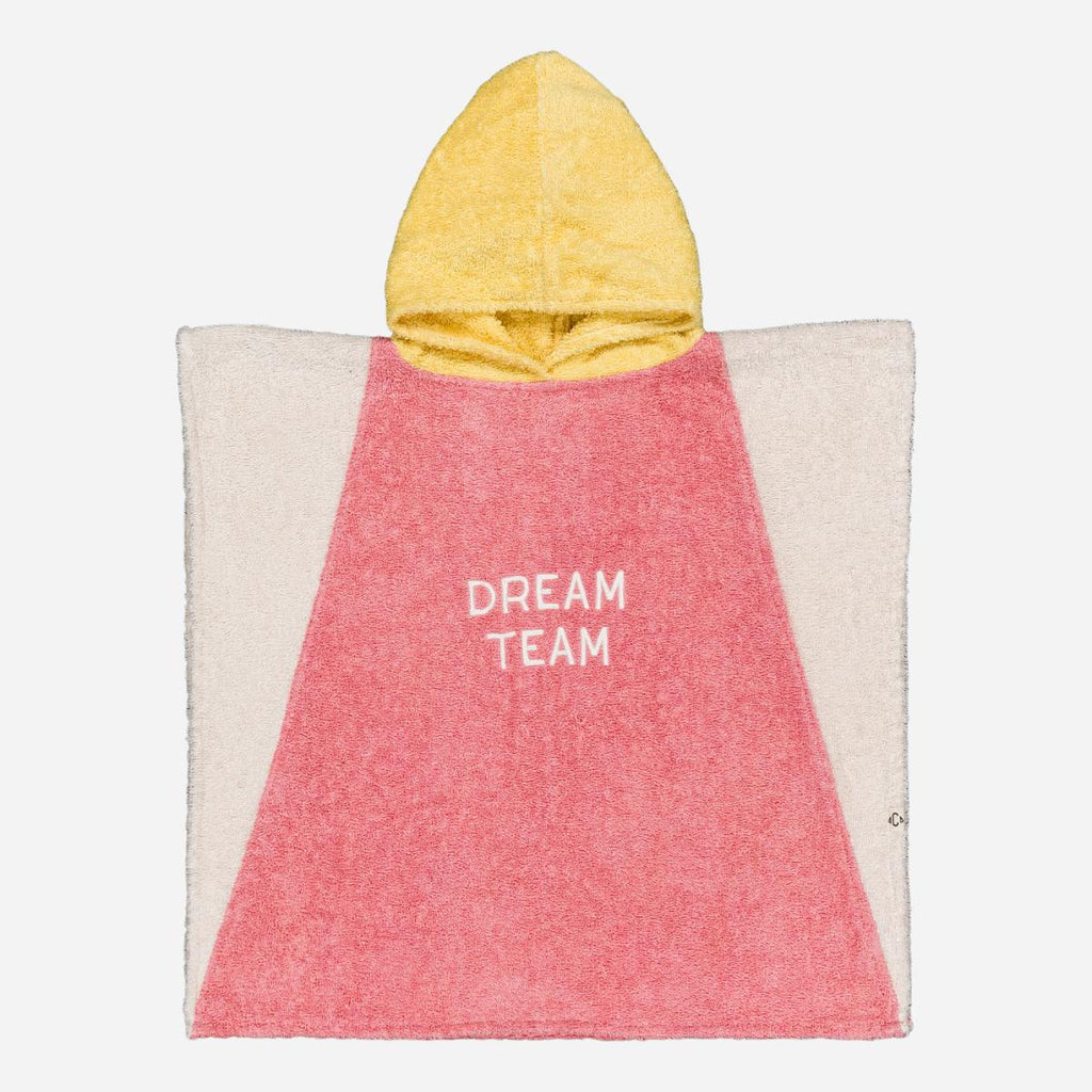 Poncho éponge Jaune et Rose | Enfant