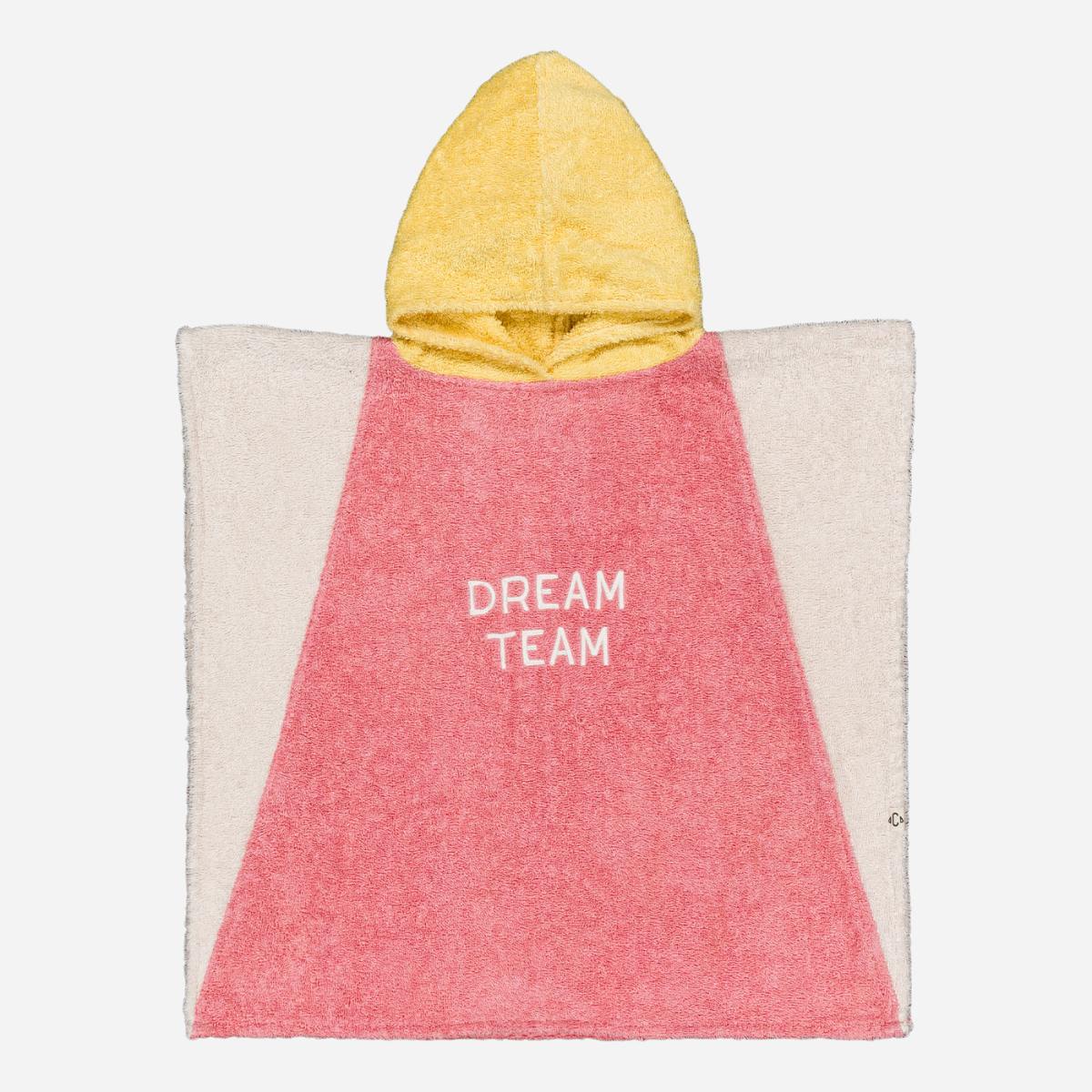 Poncho éponge Jaune et Rose | Enfant