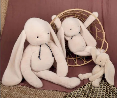 PELUCHE - LAPIN MELOE 70 CM - BEIGE