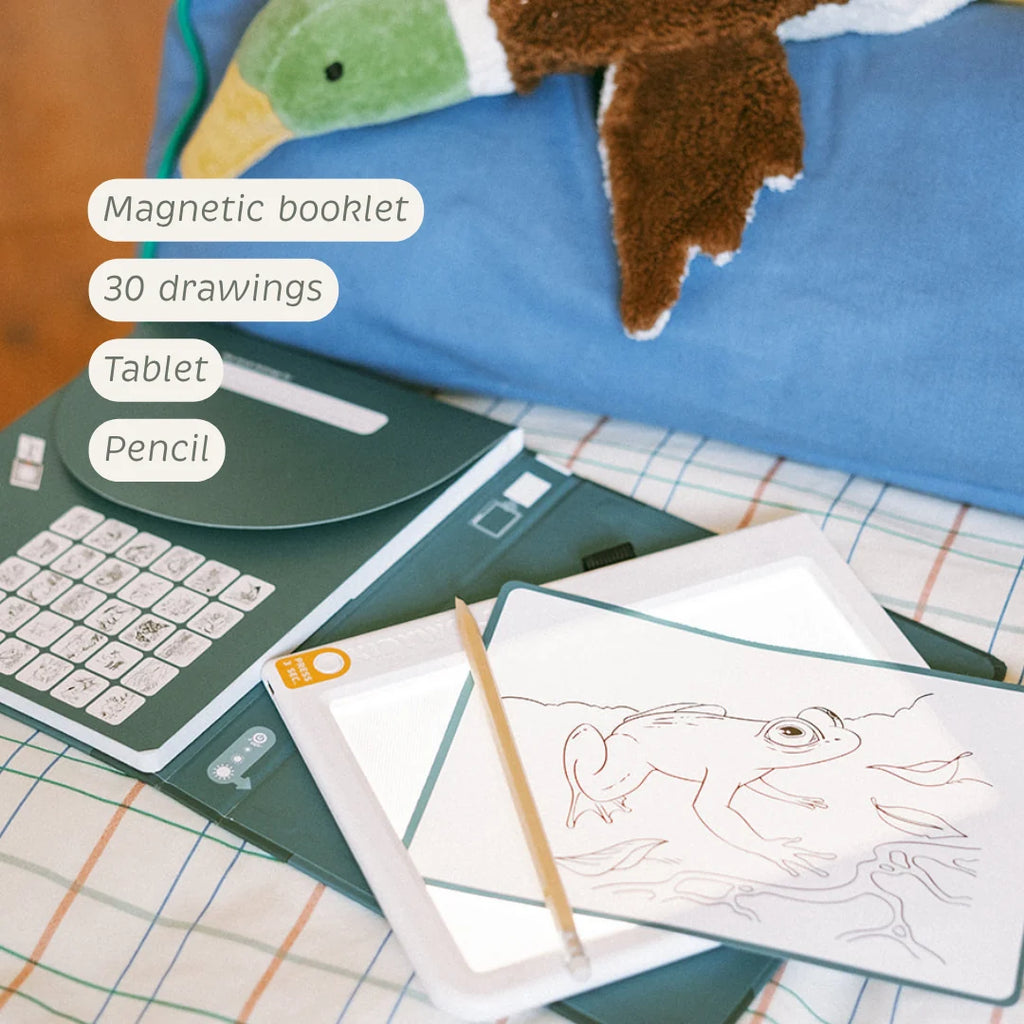 KIDYDRAW-PAD Tablette à dessin lumineuse Animaux