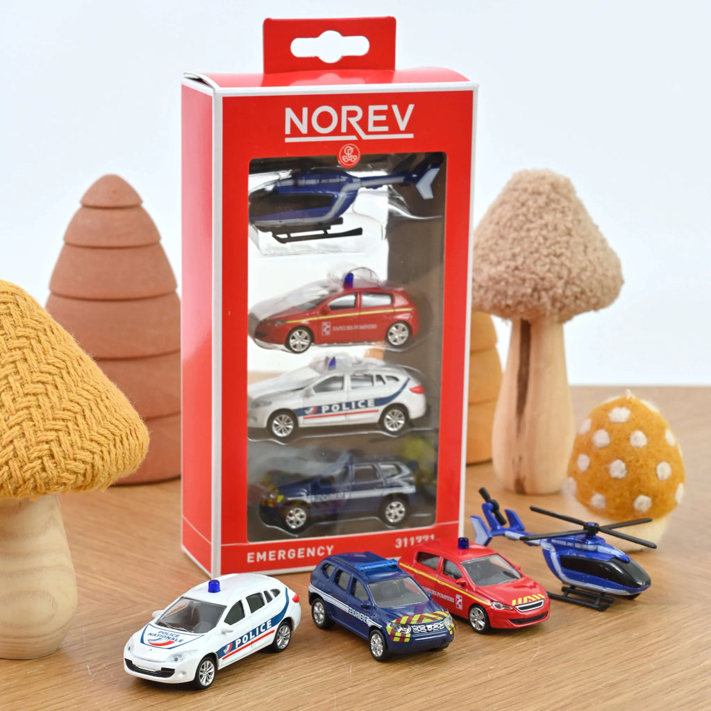Pack 4 pcs Urgences 1/64 - Plusieurs modèles disponibles