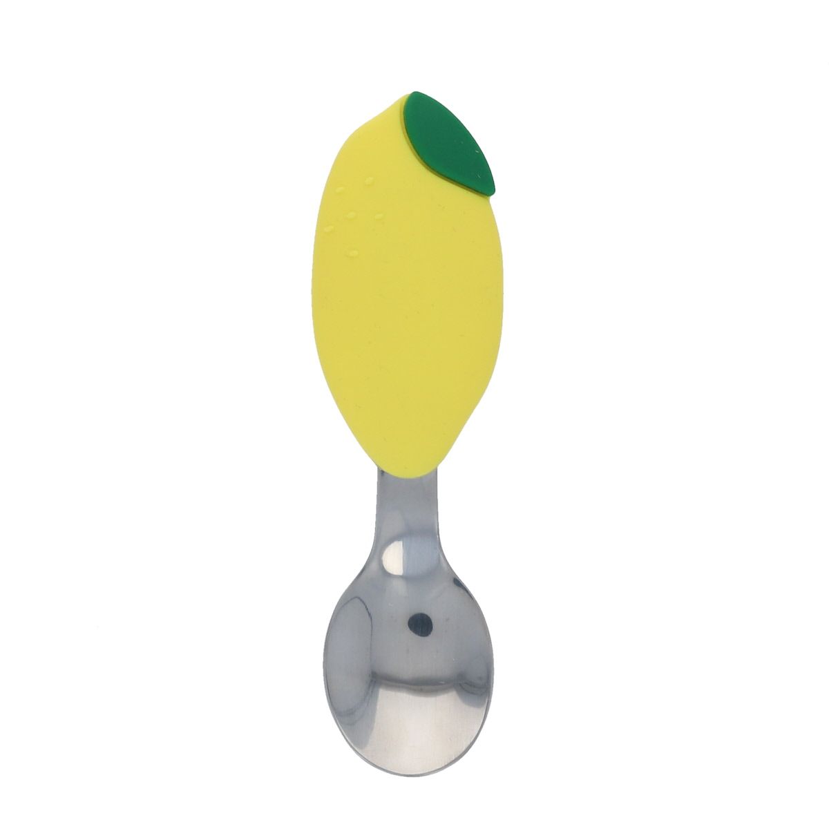 Cuillère manche citron en silicone